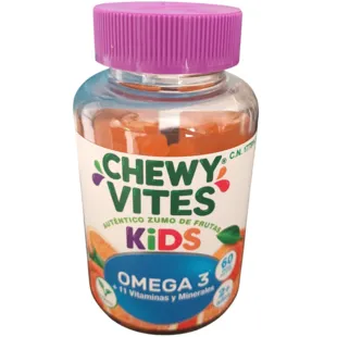 Chewy Vites Kids Omega 3 + 11 Vitaminas y Minerales 60 uds