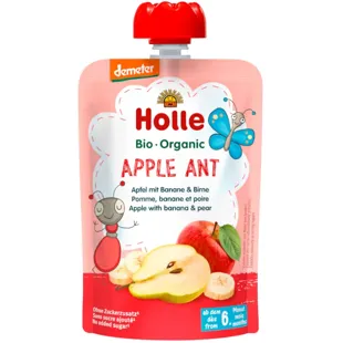 Holle Smoothie APPLE ANT Manzana, Plátano y Pera +6m 100 gr