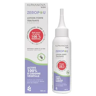 Alphanova Kids ZéroPou Lotion Trattamento Antipidocchi All'Olio di Cocco 100ml