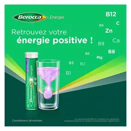 Berocca Energie Cassis Vitamine B et C Magnésium Zinc 45 comprimés effervescents