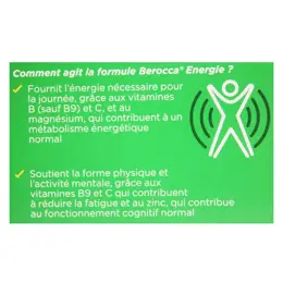 Berocca Energie Cassis Vitamine B et C Magnésium Zinc 45 comprimés effervescents