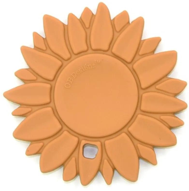 Anneau de dentition en silicone tournesol et gingembre OB Design