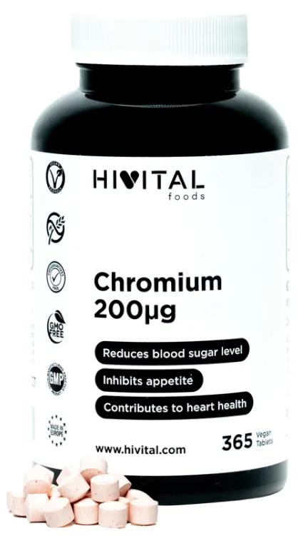 Hivital Chrome 200 mcg 365 Tablets