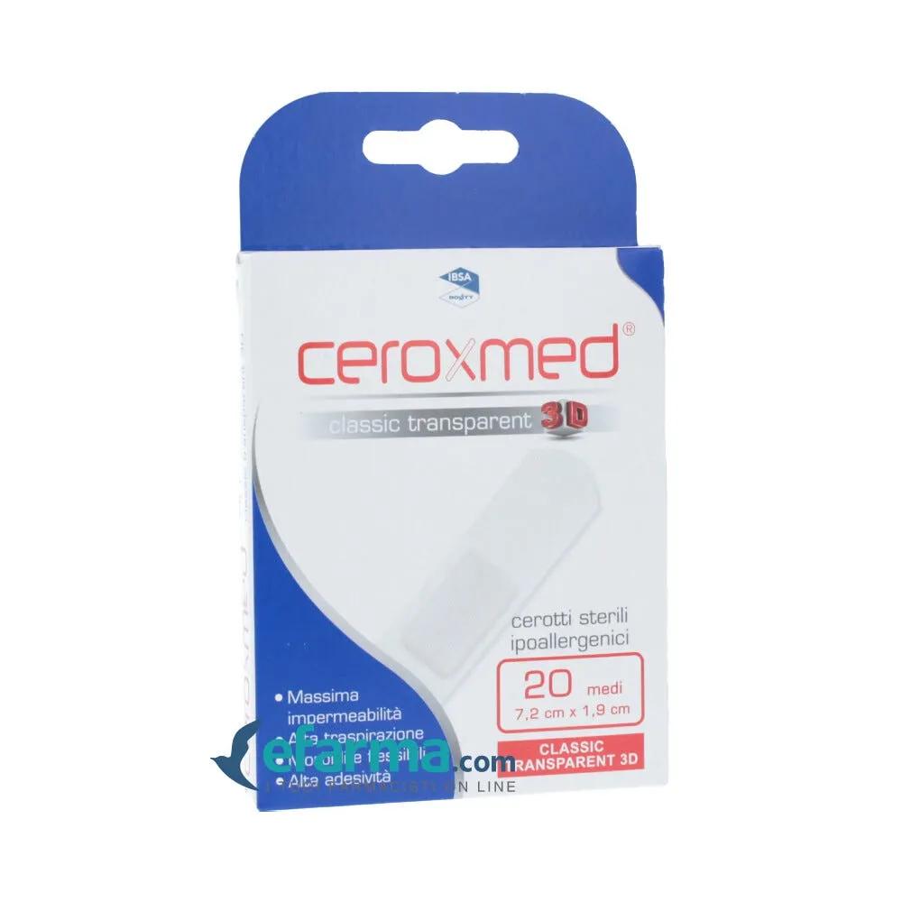 Ceroxmed Classic Transparent 3D Formato Medio 20 Cerotti Trasparenti