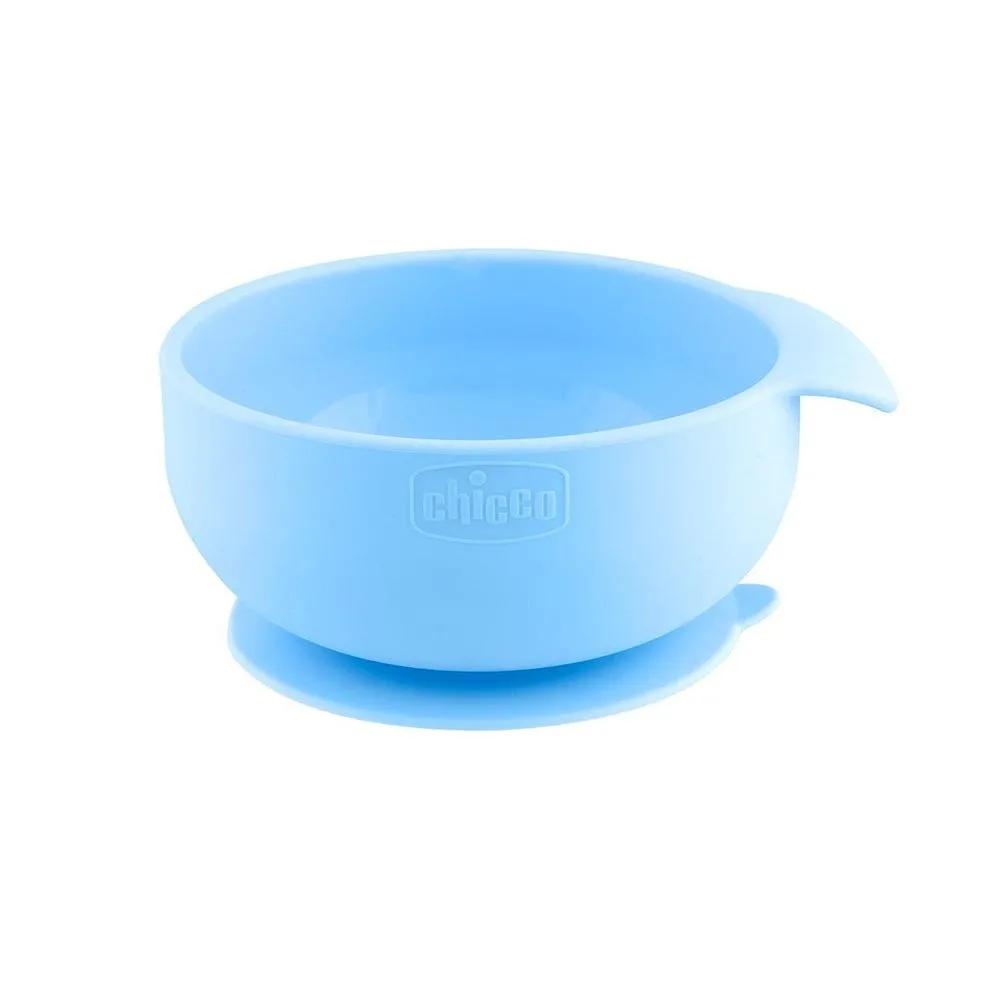 Chicco Ciotola Con Ventosa Silicone Blu 1 Pezzo