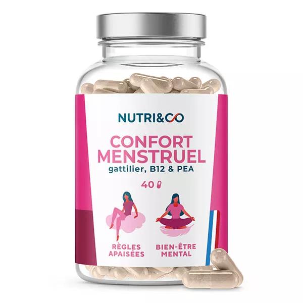 Nutri&Co Confort Menstruel Règle Douloureuses SPM & Confort du Cycle 40 gélules