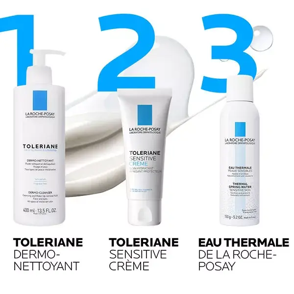 La Roche Posay Toleriane Sensitive Moisturizing Cream Care 40ml + Free Lipikar Cleansing Oil 100ml