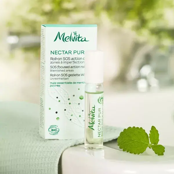 Melvita Nectar Pur Roll On SOS Action Ciblée Bio 5ml