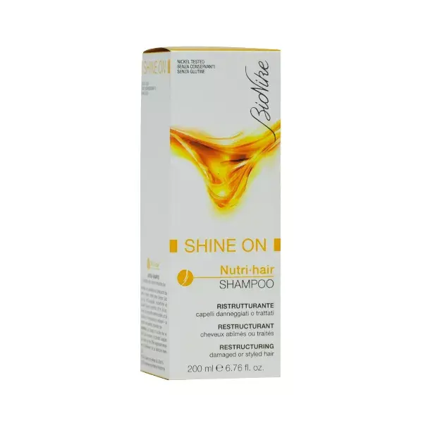 Bionike Defence Shine-On Nutri-Hair Shampoo Ristrutturante Capelli Rovinati o Colorati 200 ml
