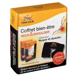 Baume du Tigre Coffret Bien-Être Crème Nuque et Épaules 2 x 50g + 1 Coussin Offert