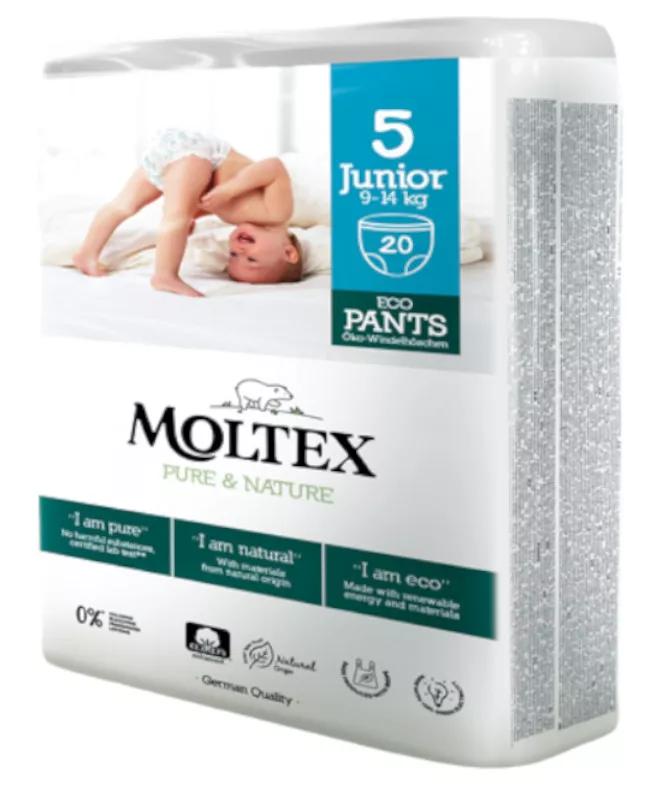 Moltex ECO Pants Pure & Nature T5 (9-14 Kg) 20 uds