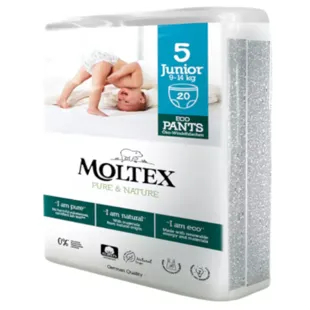 Moltex ECO Pants Pure & Nature T5 (9-14 Kg) 20 units