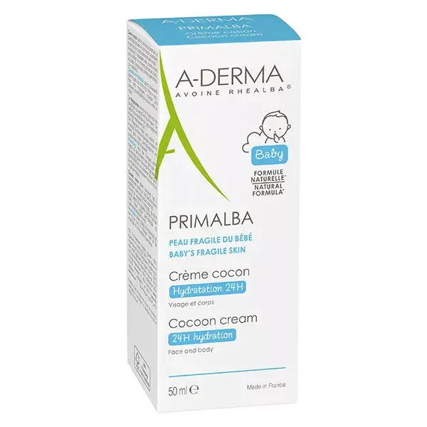 A-Derma Primalba Bébé Crème Cocon Hydratation 24h 50ml