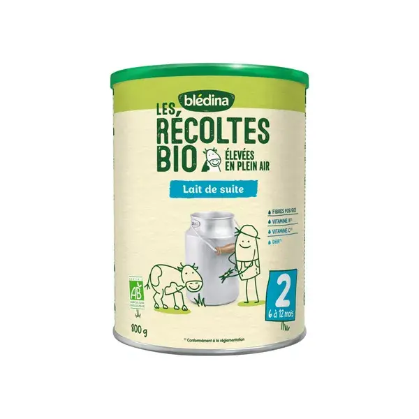Blédina Récoltes Bio Latte 2nda Età 800g 
