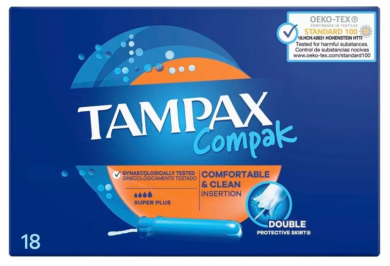 Tampax Compak Superplus 18 Unidades