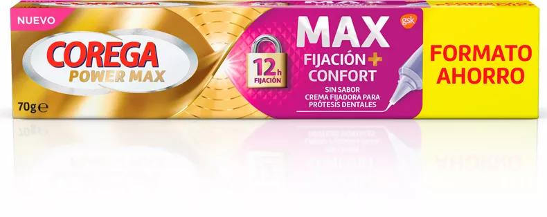 Corega Max Fixation + Comfort Crema Fissativa per Protesi 70 g