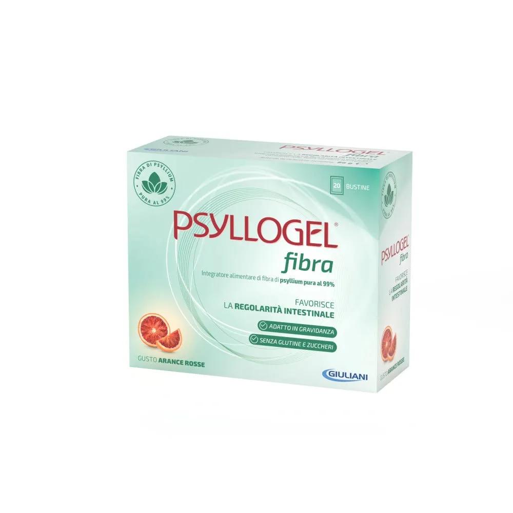 Psyllogel Fibra Integratore Intestinale Gusto Arancia Rossa 20 Bustine