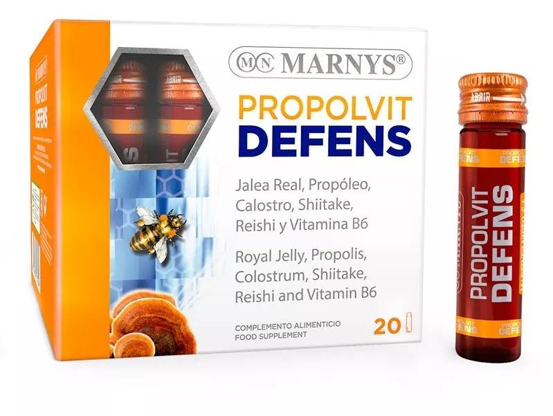Marnys Propolvit Defensas Jalea Real+Calostro+Propóleo+Reishi+Shitake 20 Vialesx10 ml