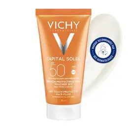 Vichy Idéal Soleil Crème Solaire Visage Emulsion Anti-Brillance Toucher Sec SPF50 50ml