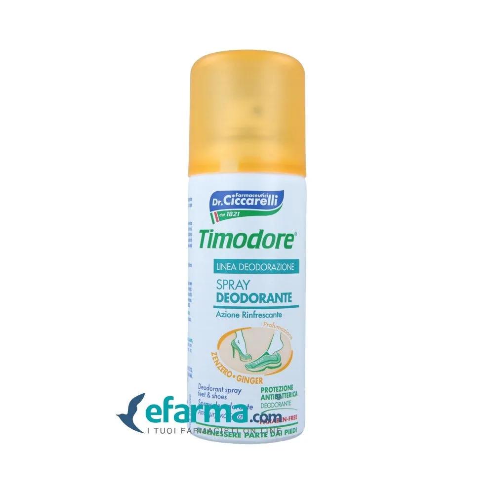 Timodore Spray Deodorante Piedi allo Zenzero 150 ml