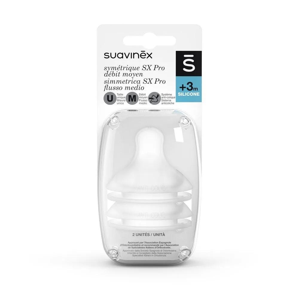 Suavinex Tettarella Simmetrica SX Pro Silicone Flusso Medio