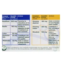 Lehning Sommeil Jour Nuit Bio 2 x 30 gélules