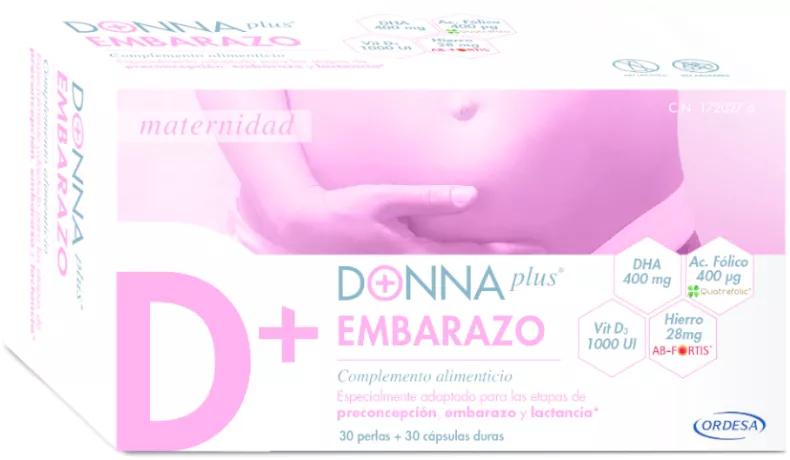 DonnaPlus+ Embarazo 30 Perlas + 30 Cápsulas Duras