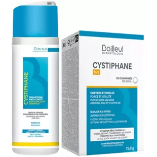 Biorga Cystiphane Forte Anti-Hair Loss Pack 120 Tablets + Shampoo 200ml