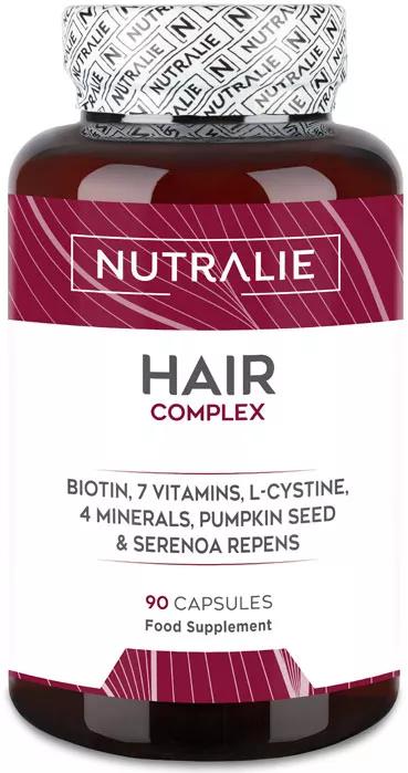 Nutralie Hair Complex + Biotina Vitaminas para el Cabello 90 Cápsulas