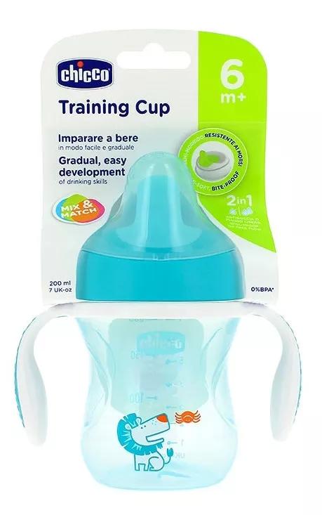 Chicco Copo Treino +6M Azul Claro Ou Verde 200ml