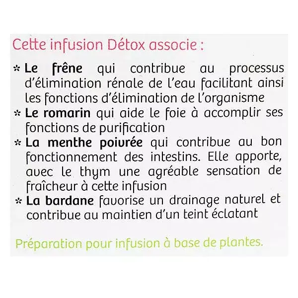 Nutrisanté Infusion Bio Detoxification 20 Sachets