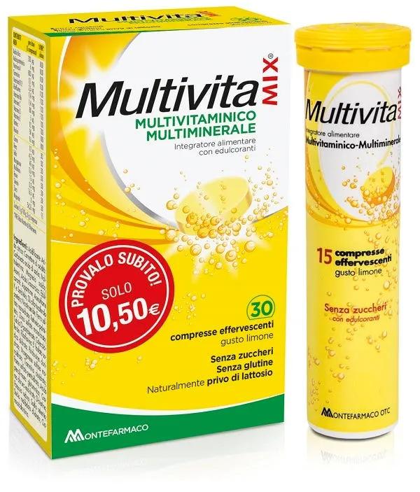 Multivitamix Integratore 30 Compresse Effervescenti