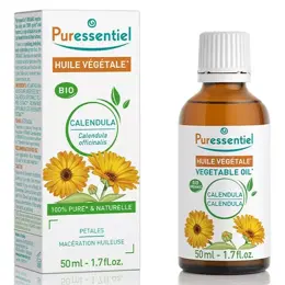 Puressentiel Huiles Vegetales 100% Bio Huile Végétale Bio Calendula 50 ml