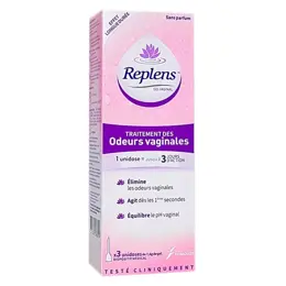 Replens Gel Vaginal Traitement des Odeurs 3 unidoses