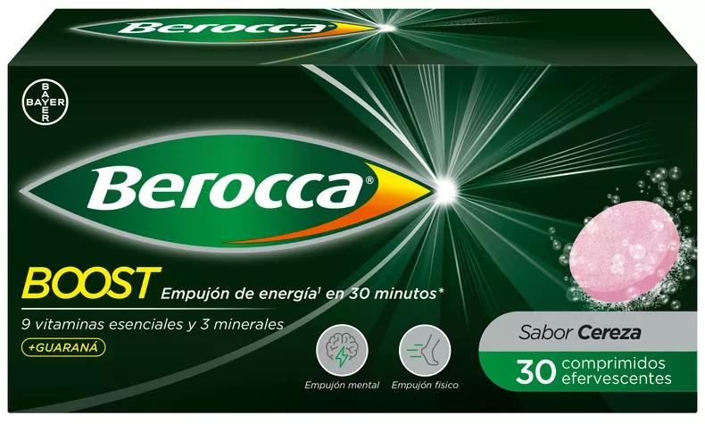 Berocca Boost Magnesio, Vitaminas y Minerales con Guaraná 30 Comprimidos Efervescentes