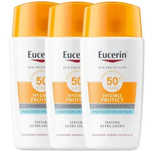 Eucerin Gesichts-Solar-Hydro-Protect-Fluid LSF 50+ 3x50 ml