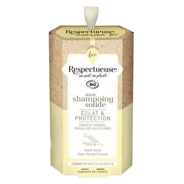 Respectueuse Mon Shampoing Solide Éclat & Protection Bio 75g
