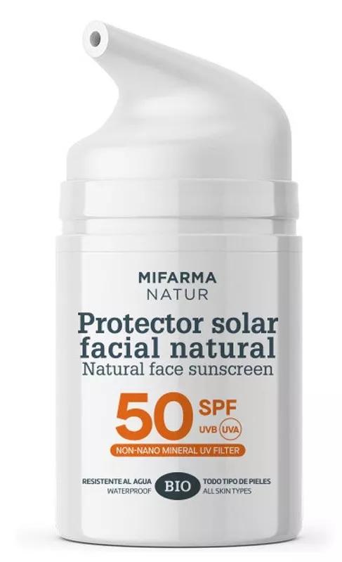 Mifarma Natur Protetor Solar Mineral Facial SPF50 50ml