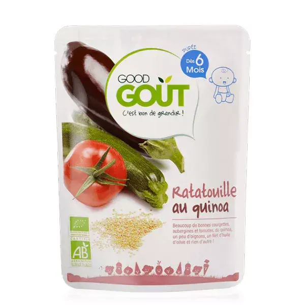 Good Goût Plat Ratatouille au Quinoa +6m Bio 190g