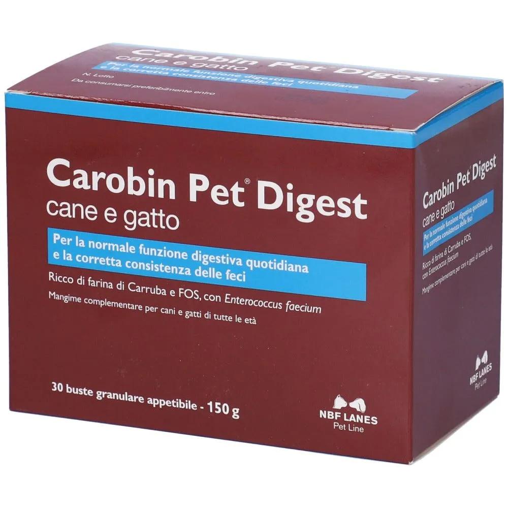 Carobin Pet Digest Mangime Complementare Funzionalità Digestiva 30 Buste