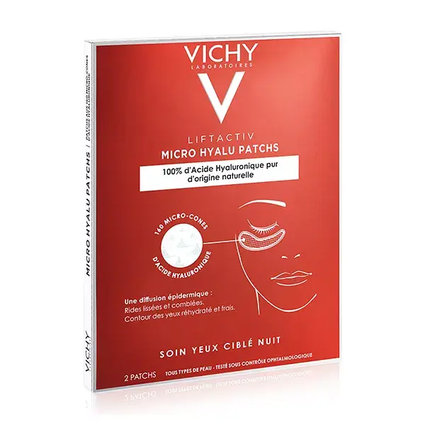 Vichy Liftactiv Micro Hyalu  Patchs Ojos de Noche 2 unidades