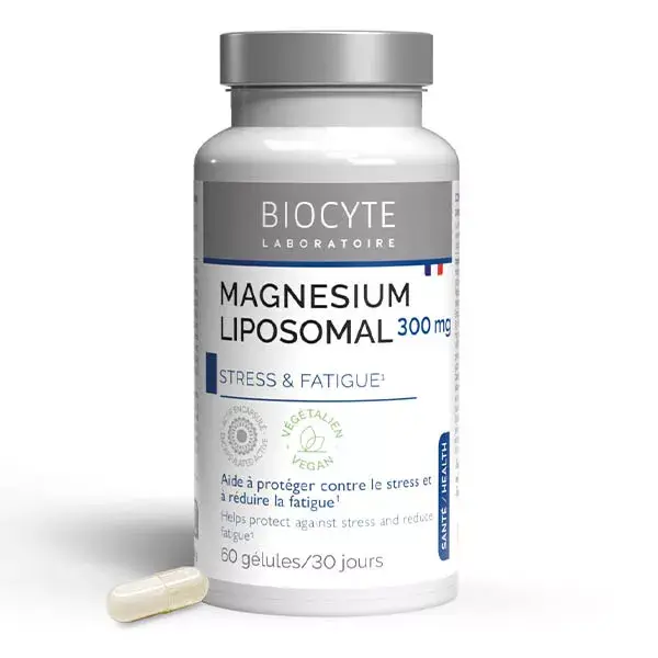 Biocyte Magnésium Liposomal 300mg Stress et Fatigue 60 Gélules