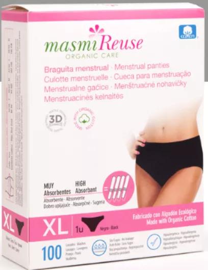 Masmi Organic Cuecas Menstrual Masmi Lavável Tamanho XL