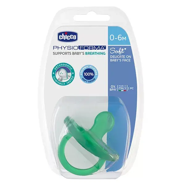 Chicco Pacifier Physio Soft Any Silicone +0m Purple