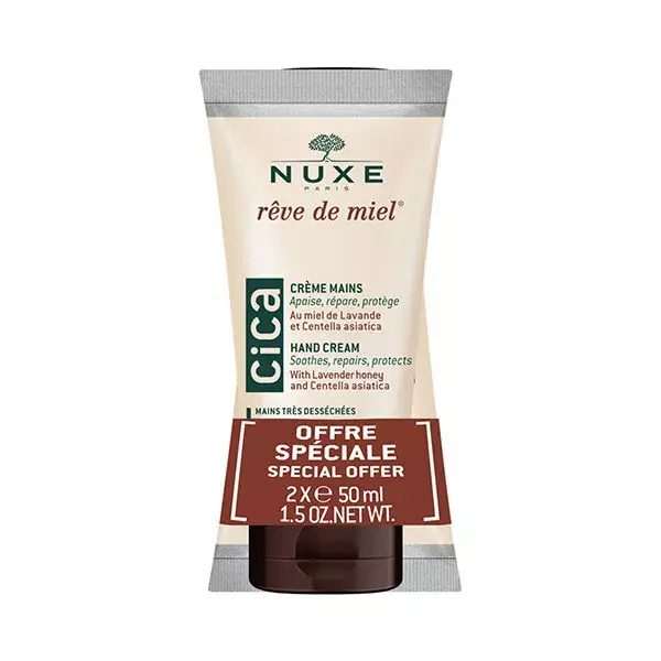 Nuxe Rêve de Miel Duo Crèmes mains riches CICA 2x50ml