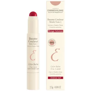 Embryolisse Baume Couleur Stick 3-en-1 Rouge Intense 2,5 gr