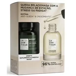 Lazartigue Stronger Anti-Hair Loss Hair Serum 50 ml + 30 Boost Capsules 