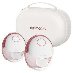 Momcozy M6 Portable Double Breast Pump, Maroon