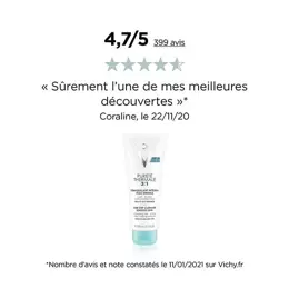 Vichy Pureté Thermale Lait Démaquillant Intégral 3 en 1 300ml