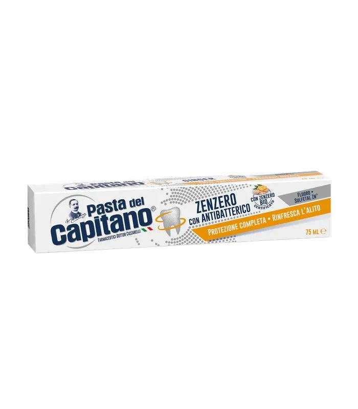 Pasta del Capitano Zenzero Dentifricio Con Antibatterico 100 ml